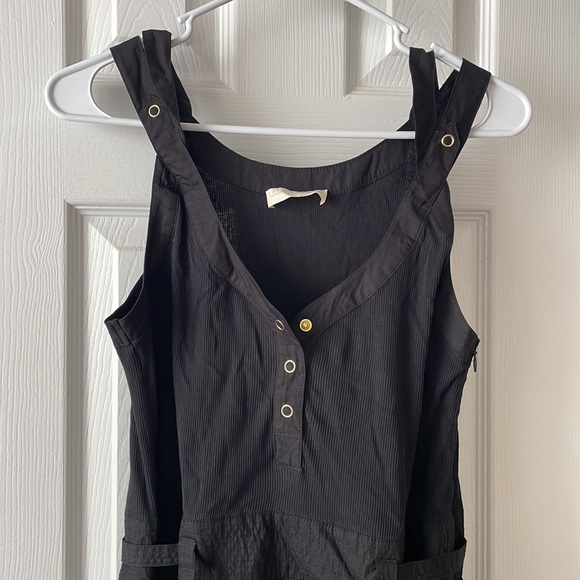 Ulla Johnson Black Lilith Sleeveless Belted Cotton Midi Dress Size 6 - Picture 8 of 14